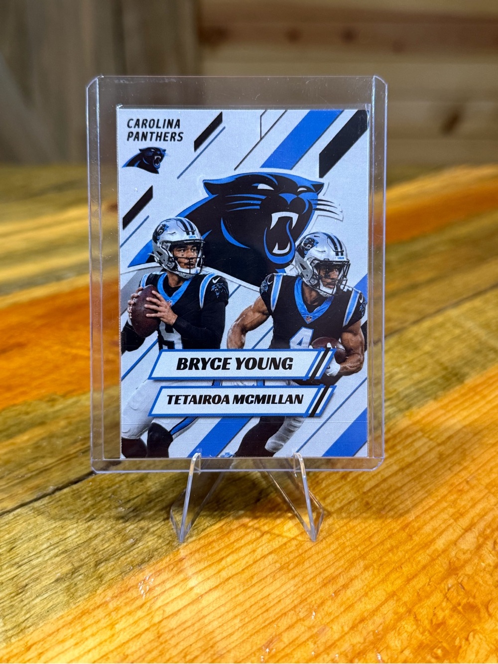 Bryce Young / Tetairoa McMillan Carolina Panthers Custom Football Card